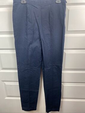 Vintage Ralph Ralph Lauren Pointe Pants Side Zip Career Casual Blue 12 Inseam 31